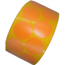 PVC fixační lepící kolečka oranžová - detail